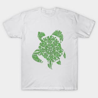 Green Mandala Turtle T-Shirt